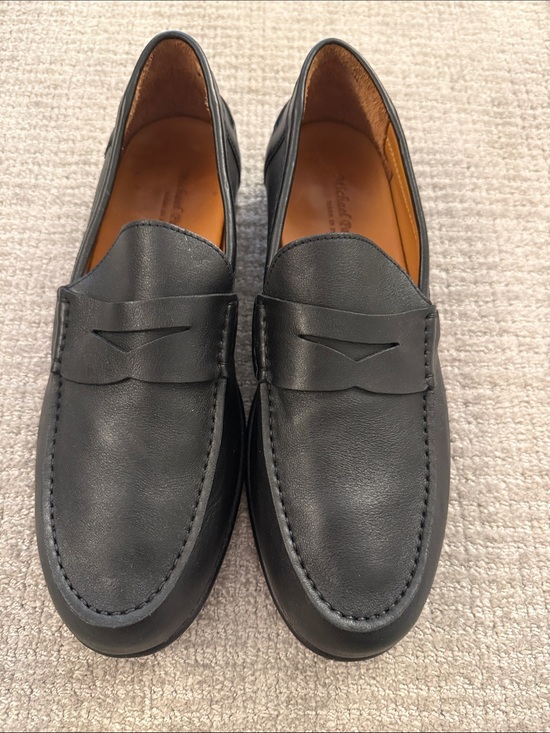 Michael Pasinkoff - Made In Italy - Men’s Black Leather Penny Loafers - 42 main image 7